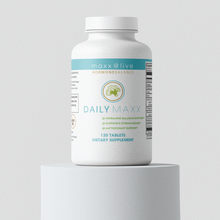Load image into Gallery viewer, DailyMAXX | The Ultimate Hormone Balancer + Complete Nutrient Powerhouse
Feel like your hormones are running the show? Take back control with DailyMAXX—the multivitamin that does it all!
Packed with essential vitamins, minerals, and the powerful hormone-balancing duo of Indole-3-Carbinol (I3C) and DIM, DailyMAXX is your one-stop shop for vibrant health. With 5 servings of fruits and vegetables in every dose, it supports estrogen metabolism, boosts your immune system, and delivers the energy you need.