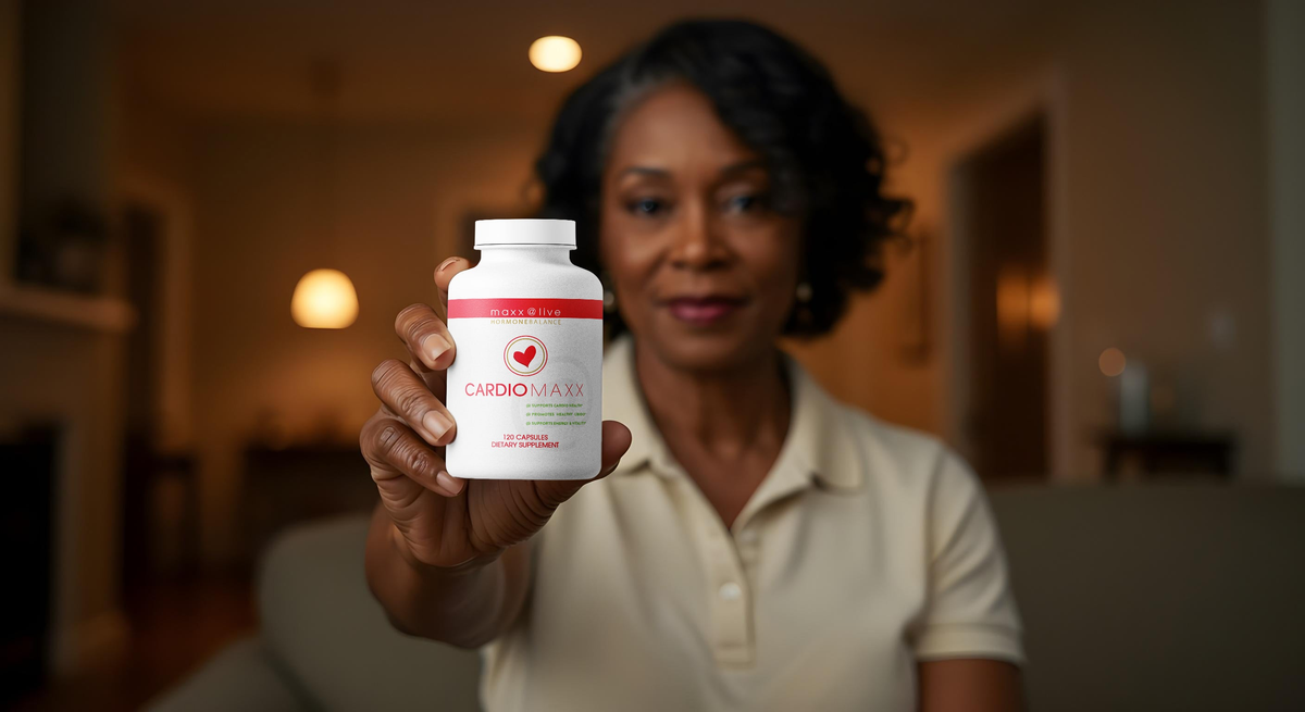 Woman holding a bottle of DailyMAXX